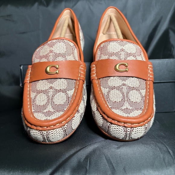 Coach Woman’s Tan and Brown Loafers- shoes used once - Picture 13 of 16
